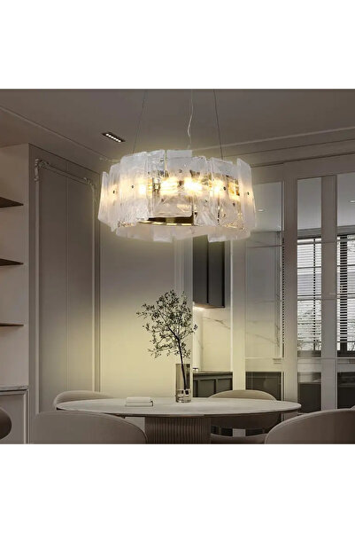 HAMER Modern oil chandelier, 40 cm diameter, 3 light colors, 30 watts