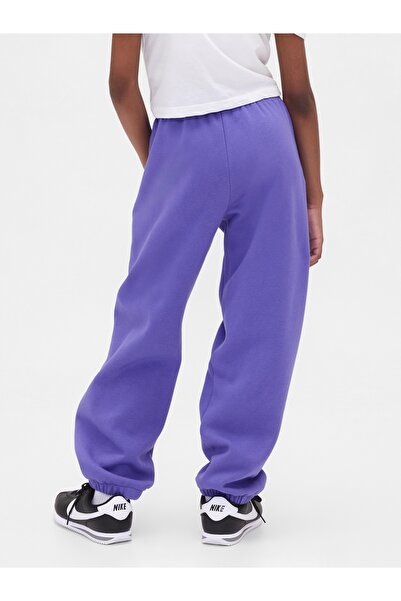 GAP Kız Çocuk Mor VintageSoft Logo Jogger Eşofman Altı
