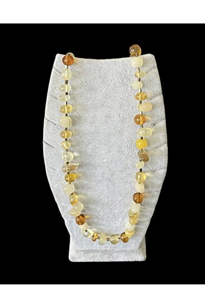 Trikala قلادة داملا كهرمان للجنسين متعددة الألوان بتصميم خاص طول موديل الموضة...