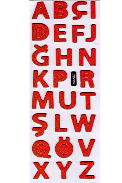 Limmy Autocolant Autocolant în relief Autocolant pentru planificator (cb507) 16x7 cm- Litere roșii