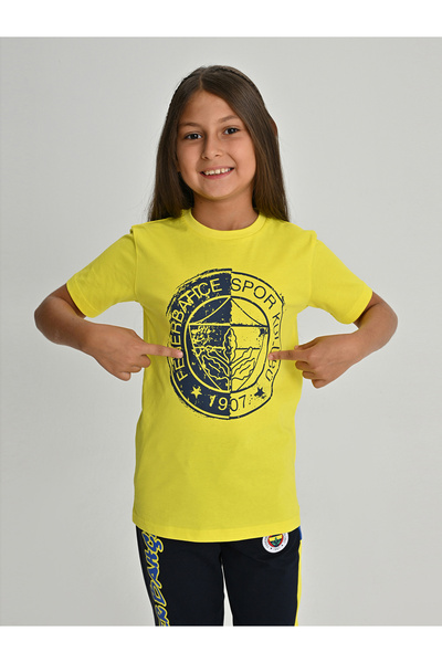 Fenerium ÇOCUK TRIBUN TEK RENK LOGOLU TSHIRT