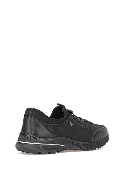 Ayakkabı Fuarı Elit Erlplv061 Women's Genuine Leather Orthopedic Casual Shoes Black