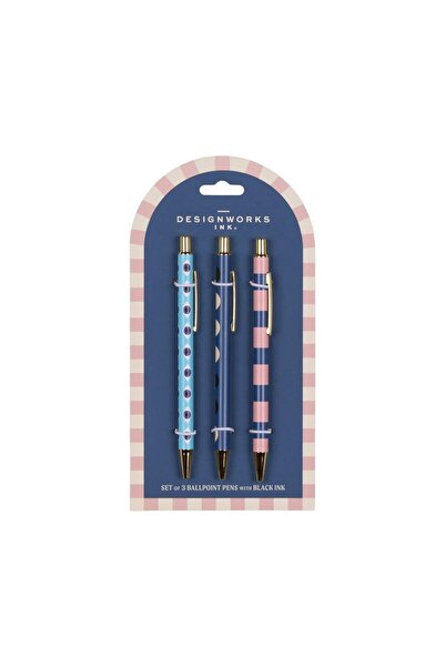 designworks ink A Dopo 3-Piece Ballpoint Pen Set - Eye, Moon, Line