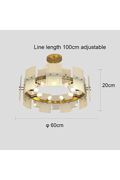 HAMER Modern oil chandelier E14*12L, diameter 60 cm