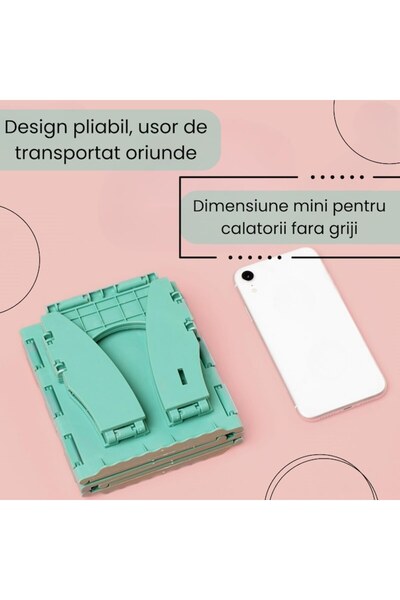 HASEPE Portable Travel Potty for Kids, Unisex, Foldable and Compact, Green