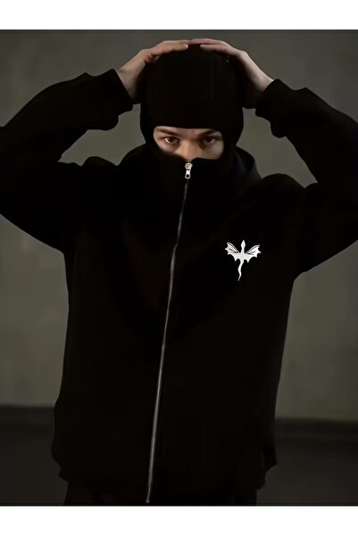 LAND MODA Φούτερ με κουκούλα με μάσκα