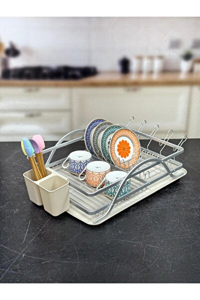 Kosova Alüminyum Bulaşık Sepeti Krem