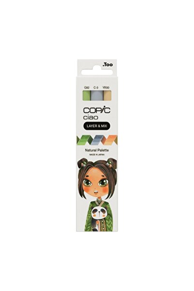 Copic Ciao 3'lü Layer & Mix Set - Natural Palette
