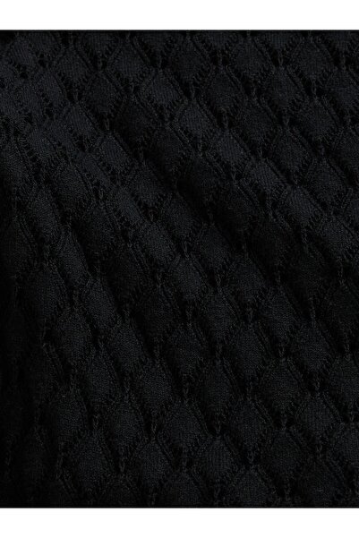 GAP Kadın Siyah Pointelle Kazak