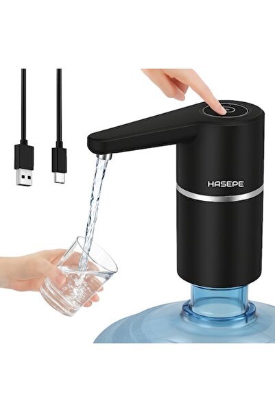 HASEPE Pompă electrică de apă pentru sticle, dozator de apă portabil cu încărcare USB