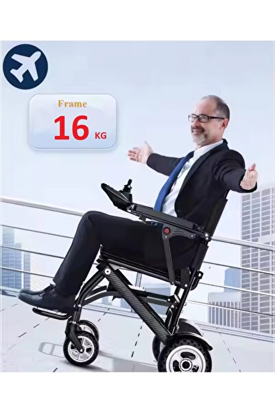 Relax Smart كرسي متحرك كهربائي محمول، قابل لركوب الطائرة، هيكل من سبائك الألو...