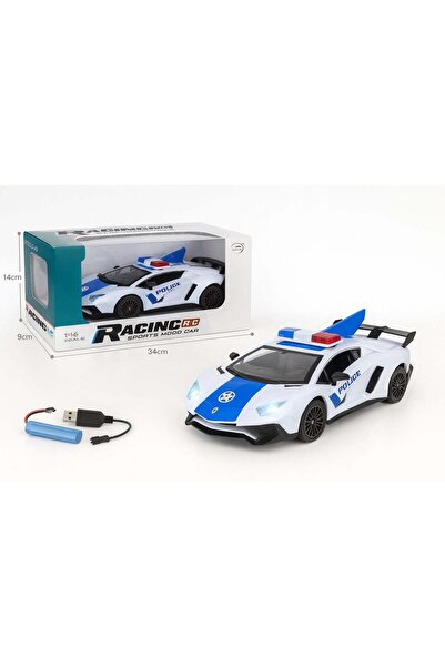 dehkah سيارة شرطة لاف فايف فانكشن للتحكم عن بعد مزودة بأضواء - بطارية قابلة ل...