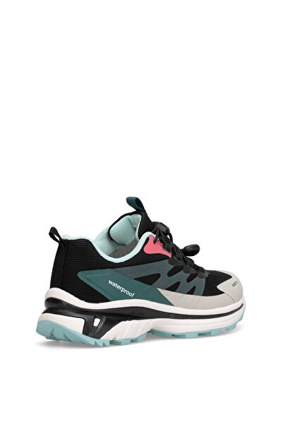 HUMTTO 850082B Women's Waterproof Outdoor Shoes Black - Green