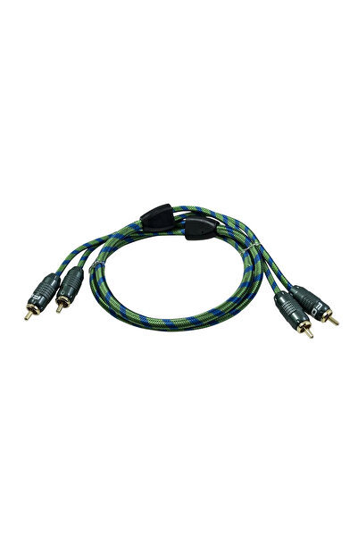 For-X OFC Rca Kablosu 1 Metre – X-1122G-1M Profesyonel %100 Bakır Amfi Rca Ka...