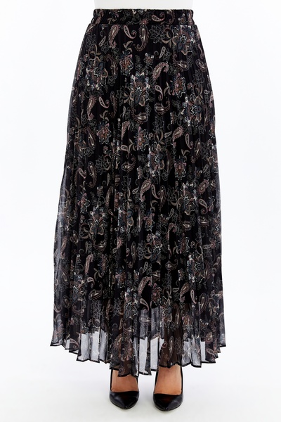 sehatex căptușită cu pliuri șifon cu talie elastică