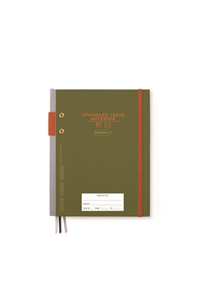 designworks ink Standart Issue Defter - Army Green & Chili