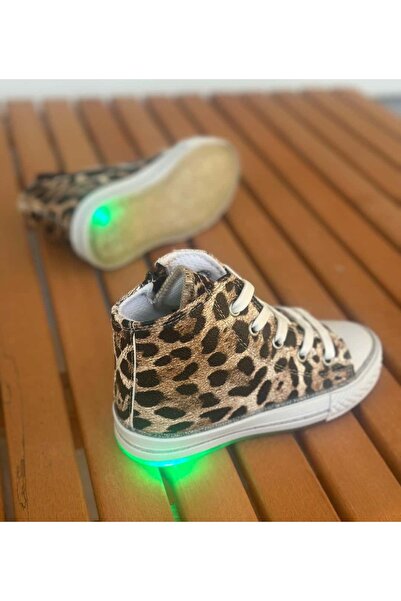 Surpie Shoes Girls' Casual Shoes, Children's Leopard Shoes (Size 31-35 Are Not Lighted)