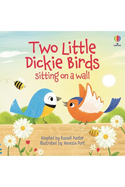 Usborne Două păsări mici Dickie așezate pe un perete