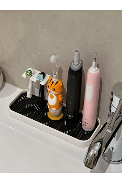 deep3d Banyo Tezgahı Elektrikli Diş Fırçası ve Başlık Standı Organizer