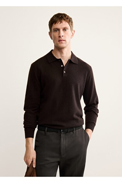 MANGO Man %100 kaşmir polo kazak