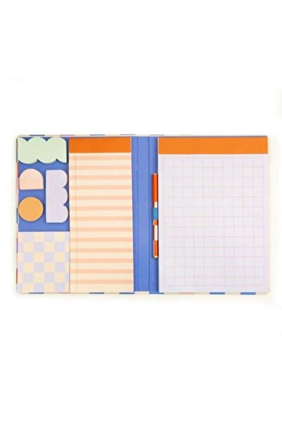 Kikkerland Yapışkanlı Not Defteri Seti Kalemli