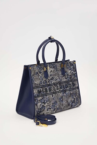 Levidor Baskı Detaylı Büyük El Çantası