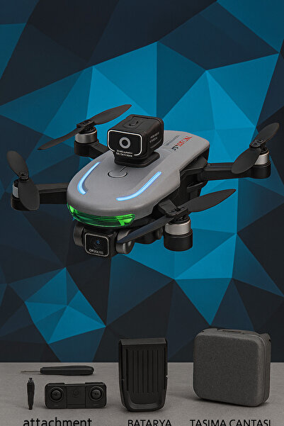 Munico AI Destekli Drone – 1080P Üçlü Gimbal Kamera, Sessiz Brushless Motor, RGB Aydınlatmalı | Akıcı Video