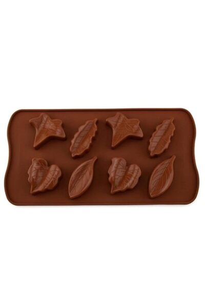 Generic SOLDOUT Silicone Chocolate Mold Food Grade Mold 8 Cavity Candy Leaf M...