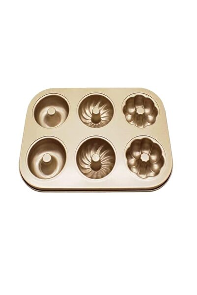 Generic Donut Pans For Baking,6-Hole Non-Stick Doughnut Pans Baking Tray -Hea...