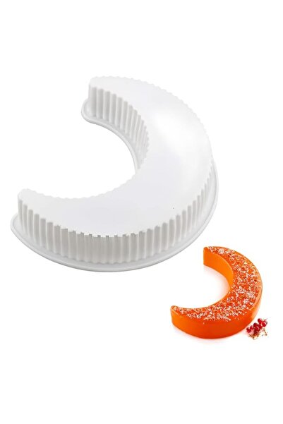 Generic 3D Moon Shape Silicone Cake Mold, Crescent Moonlight Sonata Mousse Ca...