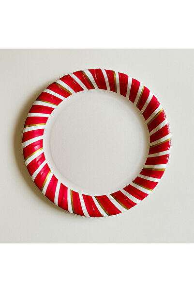 Partifabrik Christmas Themed Cardboard Plate 8 Pieces