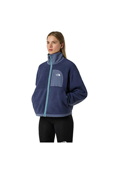 THE NORTH FACE Γυναικείο μπλε φλις εξωτερικού χώρου Yumiori Off Peak με φερμουάρ NF0A8EUZE1I1