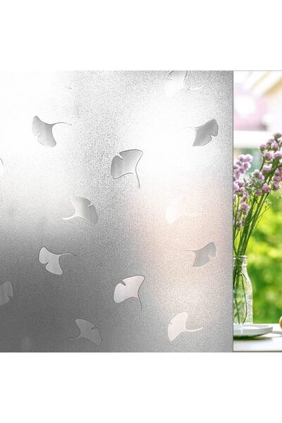 LUXER Folie Decorativa Privacy Pentru Geamuri, Model - Frunza Ginkgo Biloba, ...
