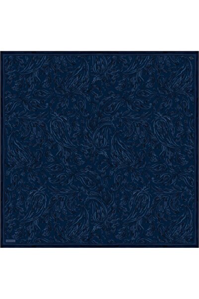 Armine Tivil Pure Silk Scarf 9431 - 03 Μπλε ναυτικό μεικτό σχέδιο