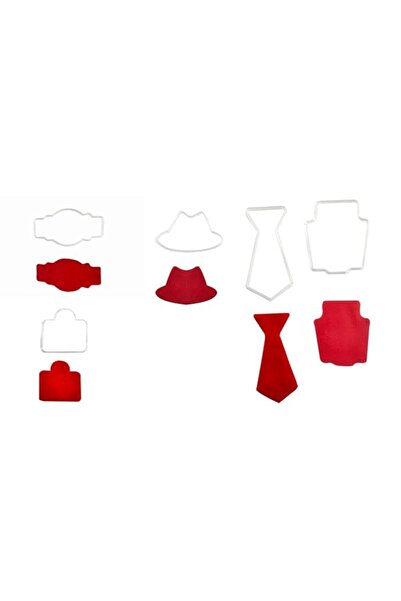Generic OHM Father's Day Cookie Cutter/ Imprint / Fondant Stamp tie hat Bag B...