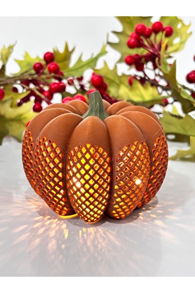 Atölye Artı 1 Işıklı Kabak Biblo / 3d Baskı Kabak