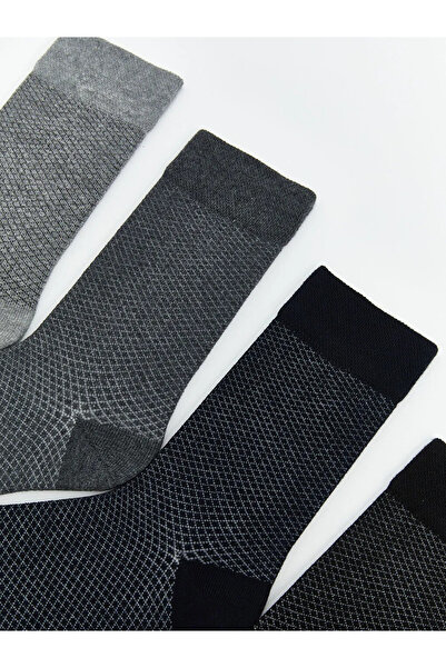 LC Waikiki Мъжки чорапи с шарки, комплект от 7 броя