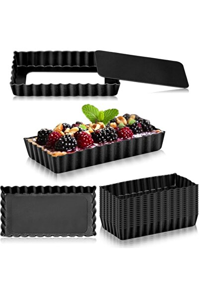 Generic 8 Pieces Mini Tart Pans with Removable Bottom, Nonstick Quiche, Mini ...