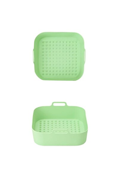 Generic Silicone Baking Pan Square Air Fryer High Temperature Resistant Non-S...