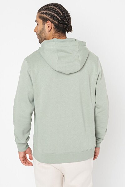 Nike Clup Fleece Pullover Bb Hoodie Şardonlu Erkek Su Yeşili Sweatshrit
