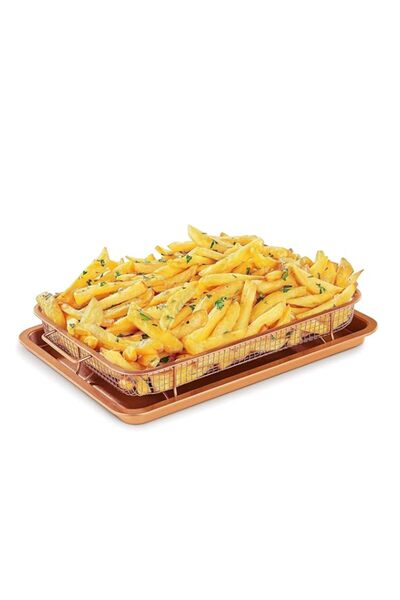 Generic Tazweeq Swiss Air Fryer Tray, Nonstick Oven Air Fryer Pan/Tray and Me...