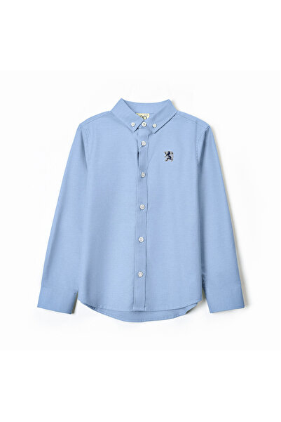 Giordano قميص أكسفورد قطني للصغار