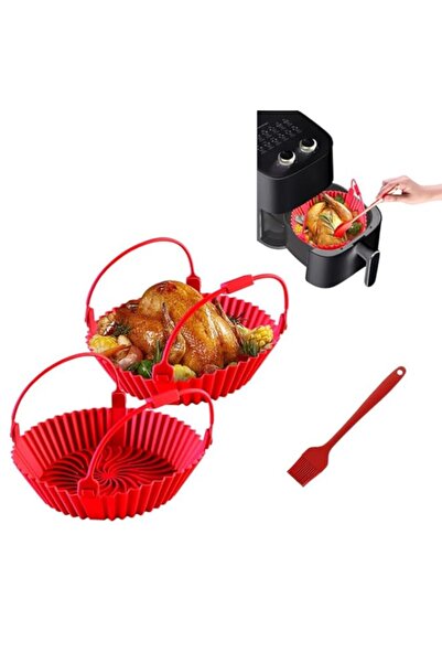 Generic Air Fryer Silicone Liner, 8 inch Food Grade Reusable Silicone Air Fry...