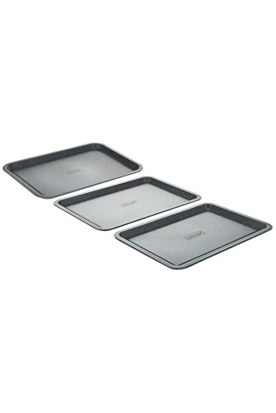Generic Neoflam 3Pcs Cookie Sheet Set, Small, Grey Marble