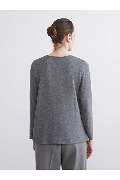 LC Waikiki Γυναικείο T-Shirt με μοτίβο με λαιμόκοψη