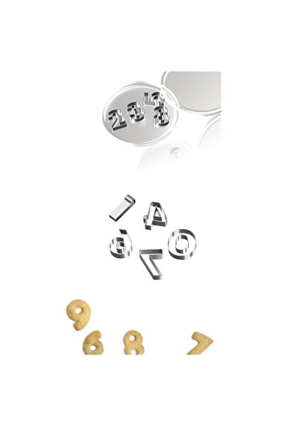 Generic Sweet seven Stainless Steel Number Cookie Cutters Set - Baking Tools ...