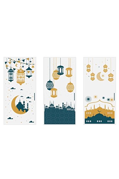 Generic ALMEKAQUZ Goody Bag Moon Castle Pattern Blue Gold Container for Choco...