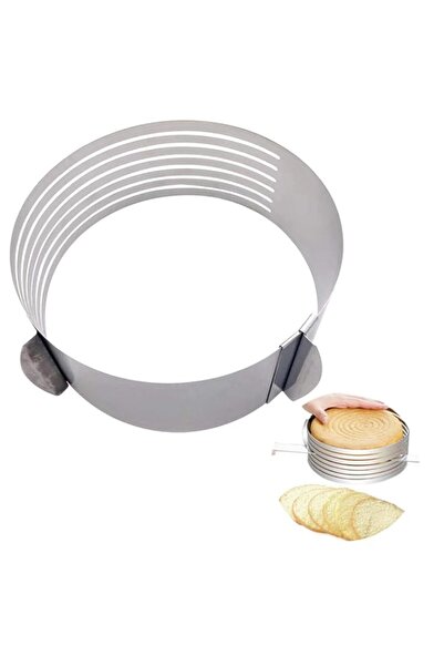 Generic Decdeal 9-12 Inch Cake Cutter Slicer Stainless Steel Adjustable Layer...