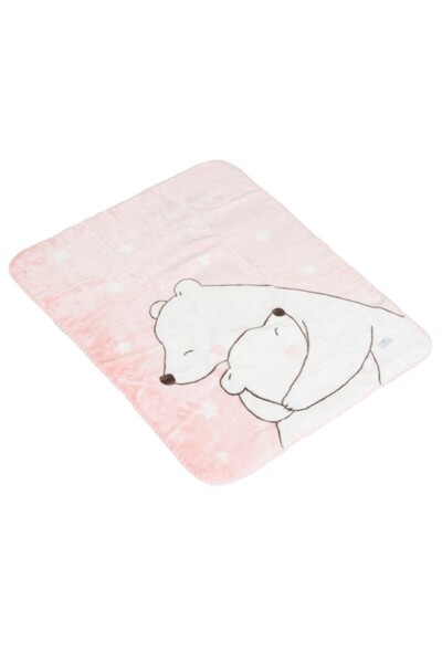 Cangaroo Pătură Bebe Pufoasă 110x80 cm Sweet hugs pink – Moale și Călduroasă din Poliester,
