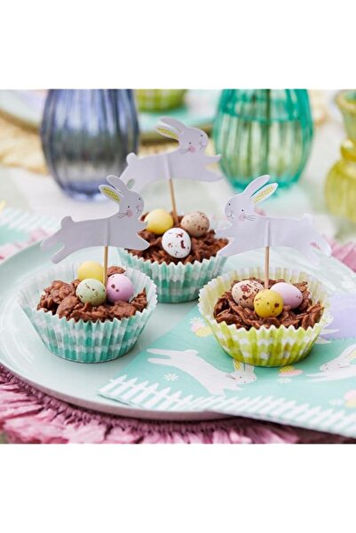 Generic Talking Tables Easter Cupcake Cases for Baking & Bunny Rabbit Cake To...